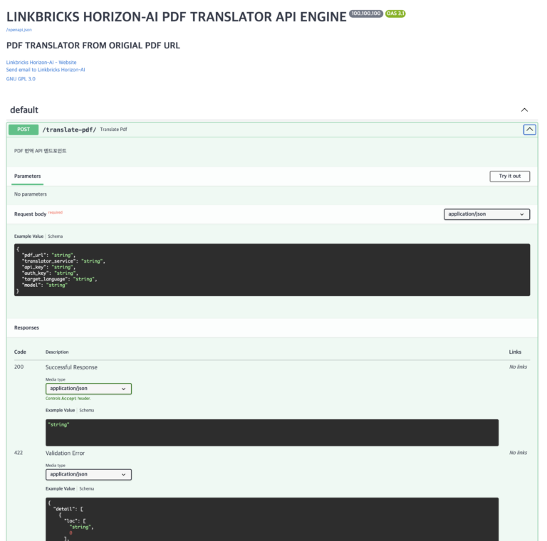 [PDF Translation Agent API Server]